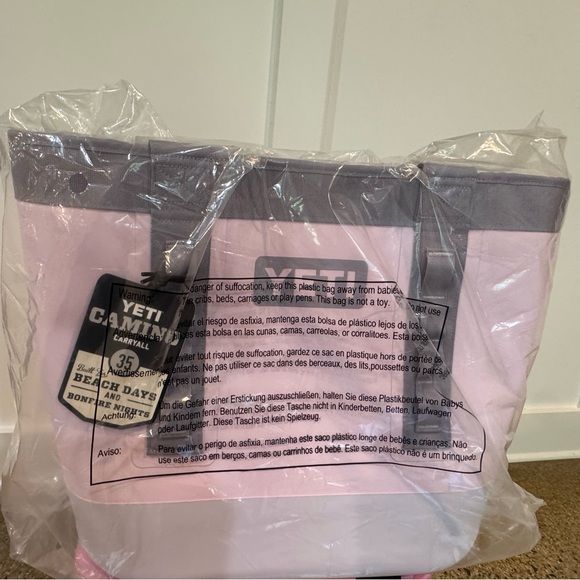 YETI Camino Carryall 35L Cherry Blossom Waterproof Tote Gym Travel NWT - Picture 1 of 2
